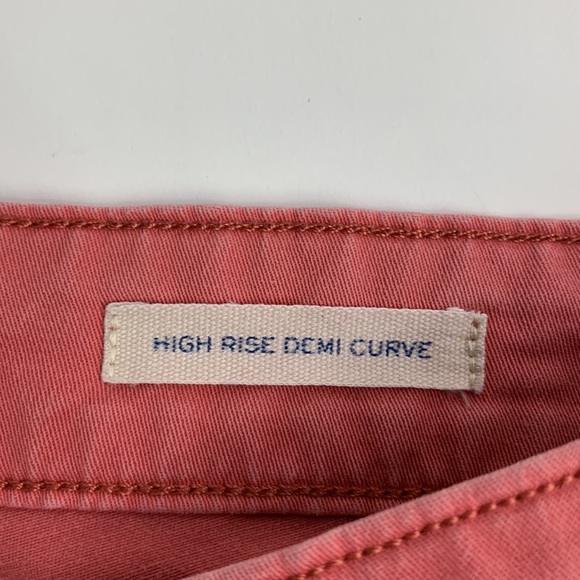 Levi’s High Rise Demi Curve Tapered Skinny Jeans Size 29 Pink Mauve Stretch - Picture 9 of 14